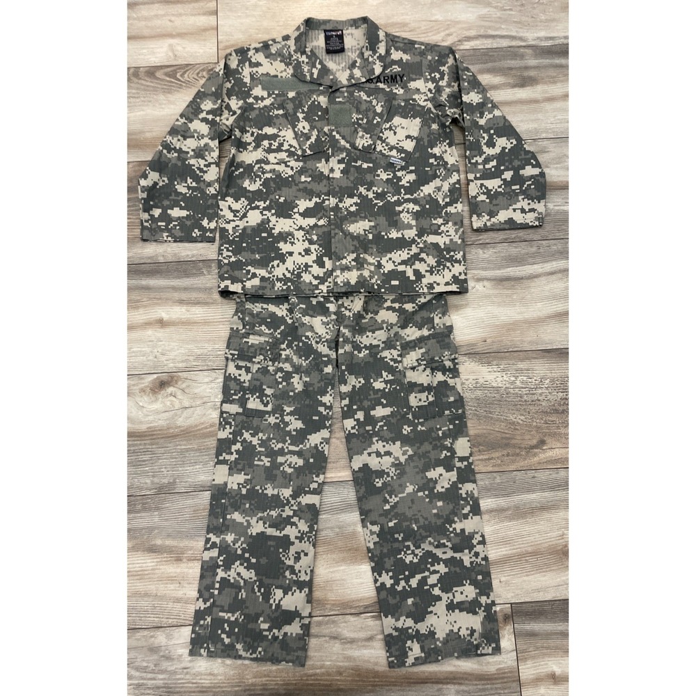 Trooper Kids Toddler Small Army ACU Camo Outfit Costume Top and Bottom Set